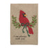 CARDINAL EMBROIDERED TOWEL By Mud Pie