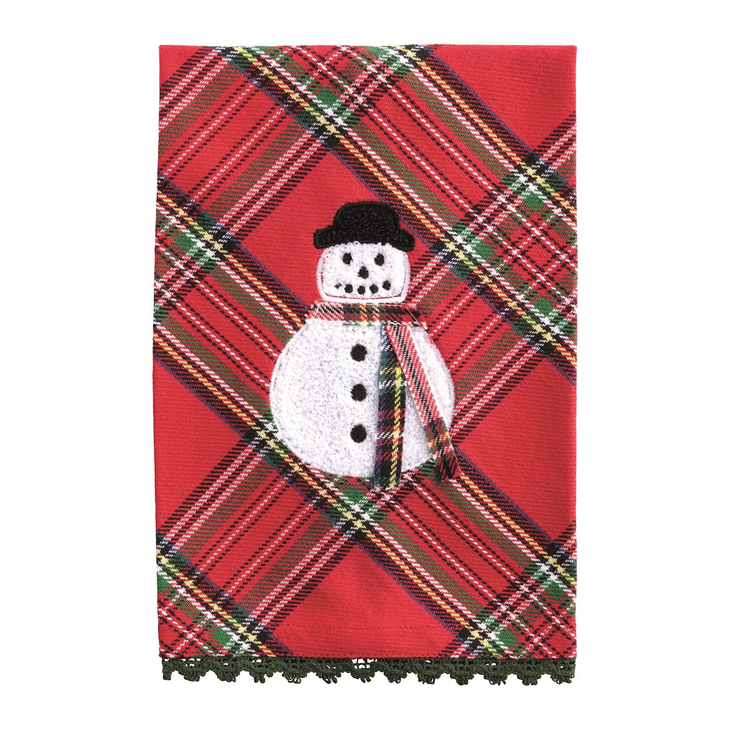 Snowman Bouclé Icon Towel By Mud Pie