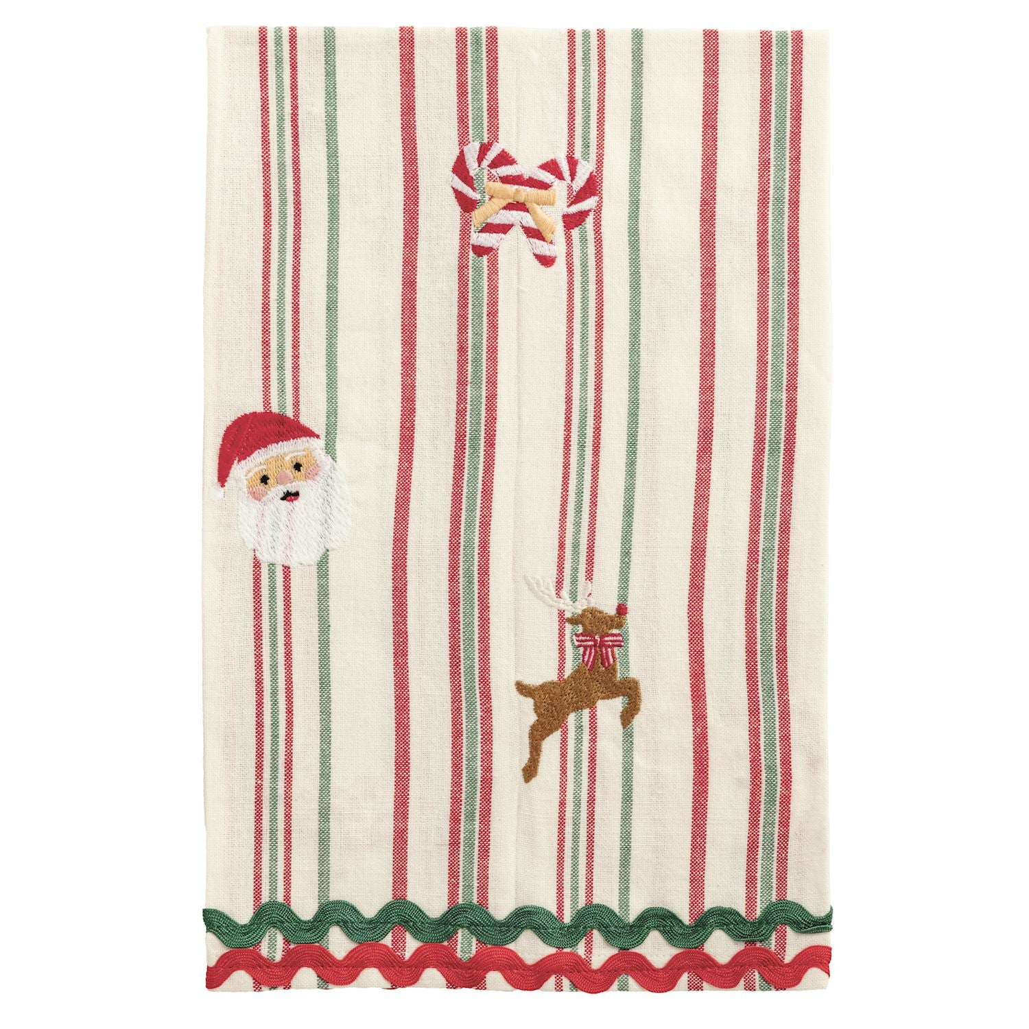 TREE EMBROIDERED CHRISTMAS TOWEL By Mud Pie