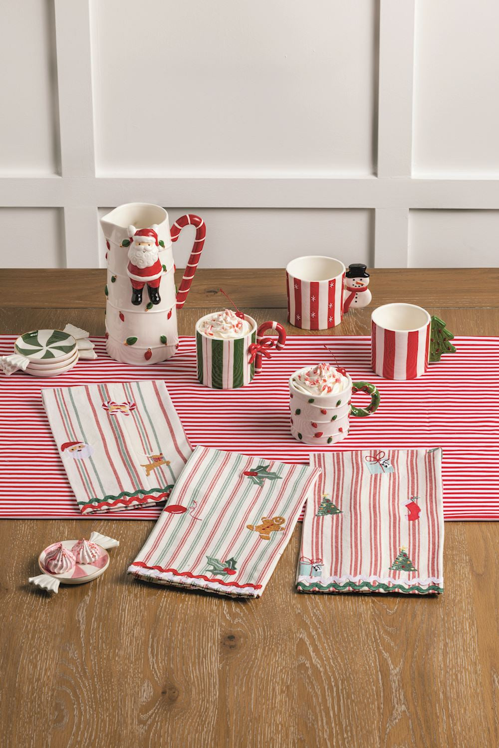 TREE EMBROIDERED CHRISTMAS TOWEL By Mud Pie