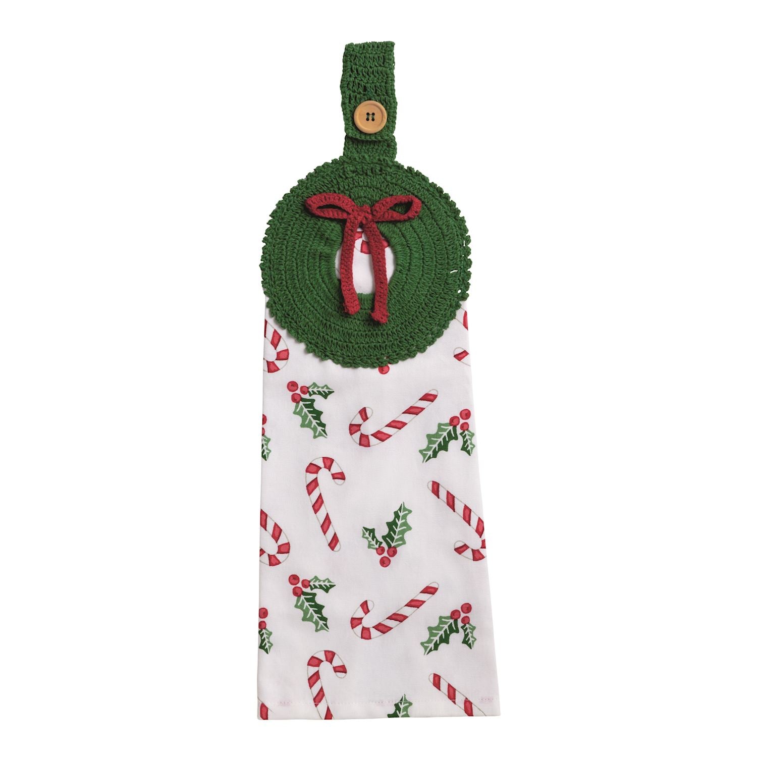 WREATH CROCHET TOWEL By Mud Pie