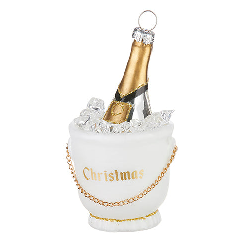 4" CHAMPAGNE BUCKET ORNAMENT