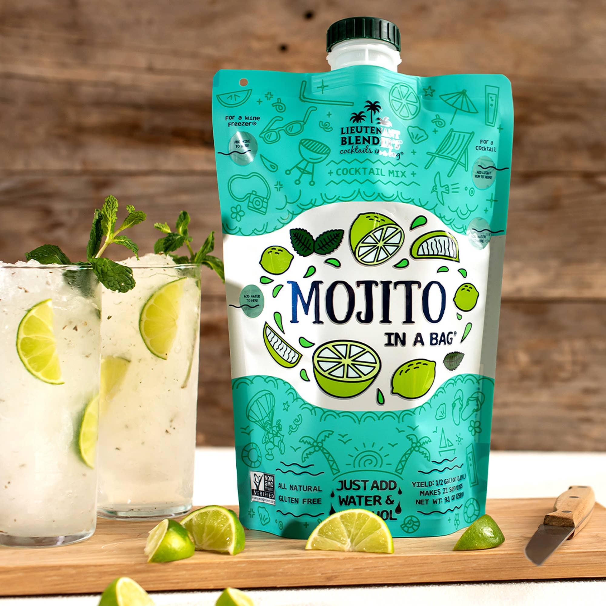 Mojito in a Bag® Cocktail / Mocktail Slushie Mixer