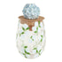 Hydrangea Wine Glass & Stopper Set by Mud Pie