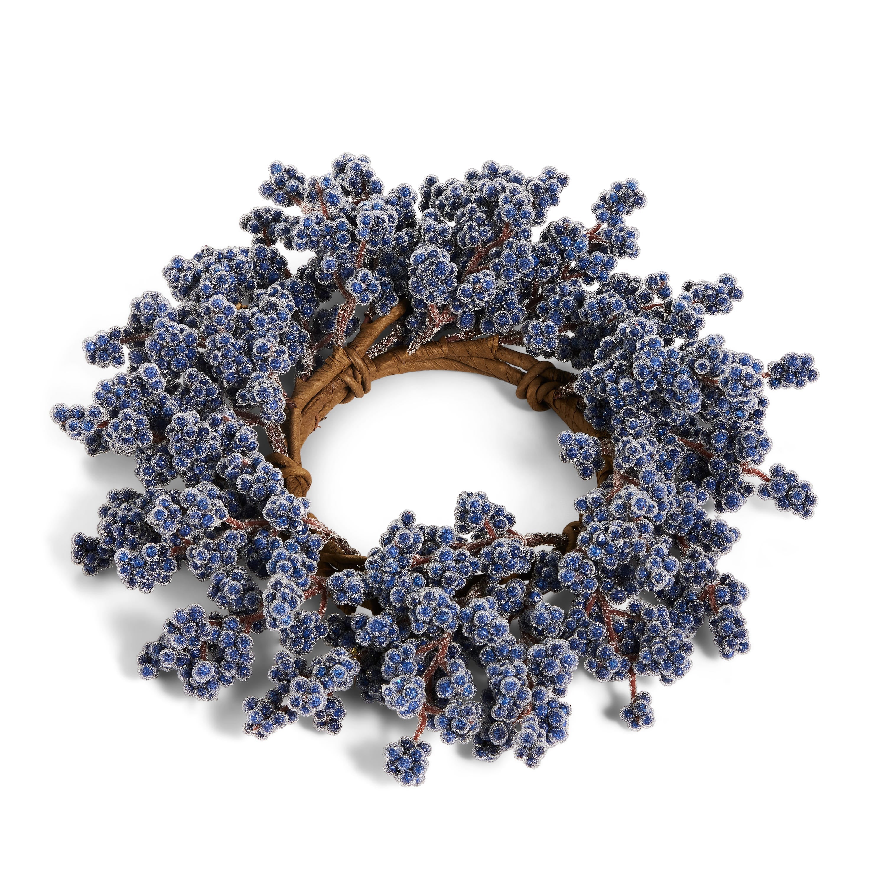 4.25 Iced Blue Berry Candle Ring - A. Dodson's