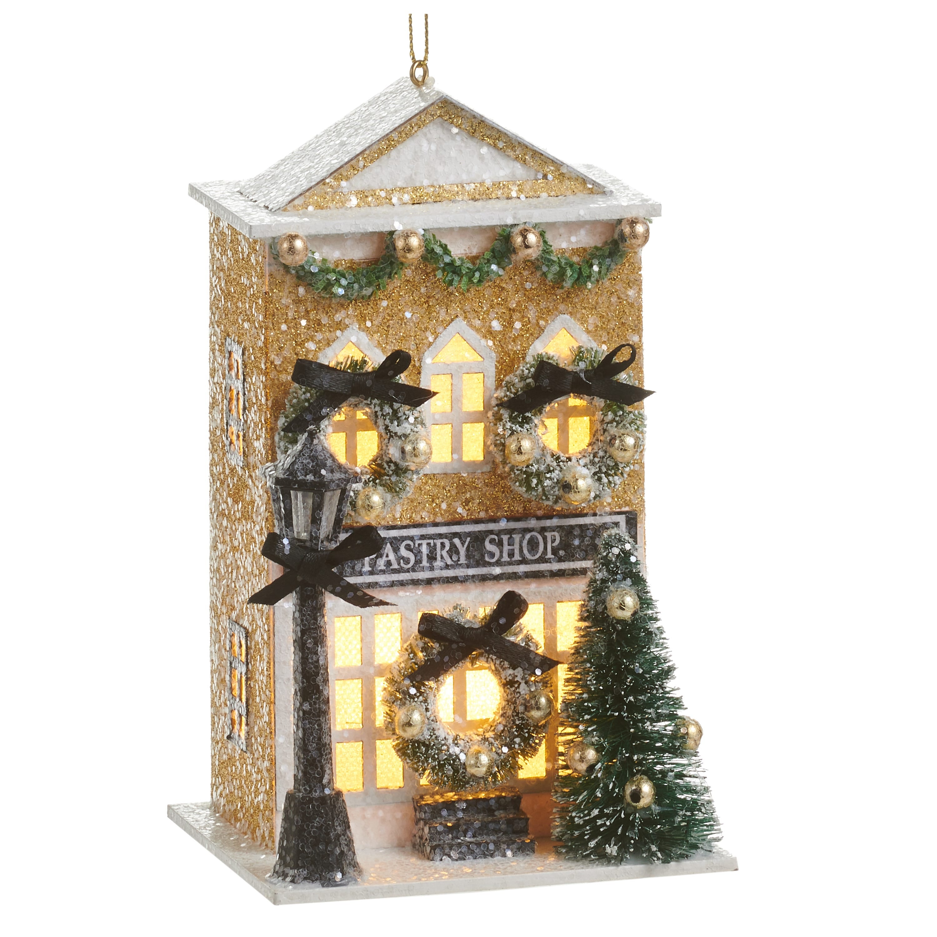 5.5 Lighted Paper Pastry Shop Ornament - A. Dodson's