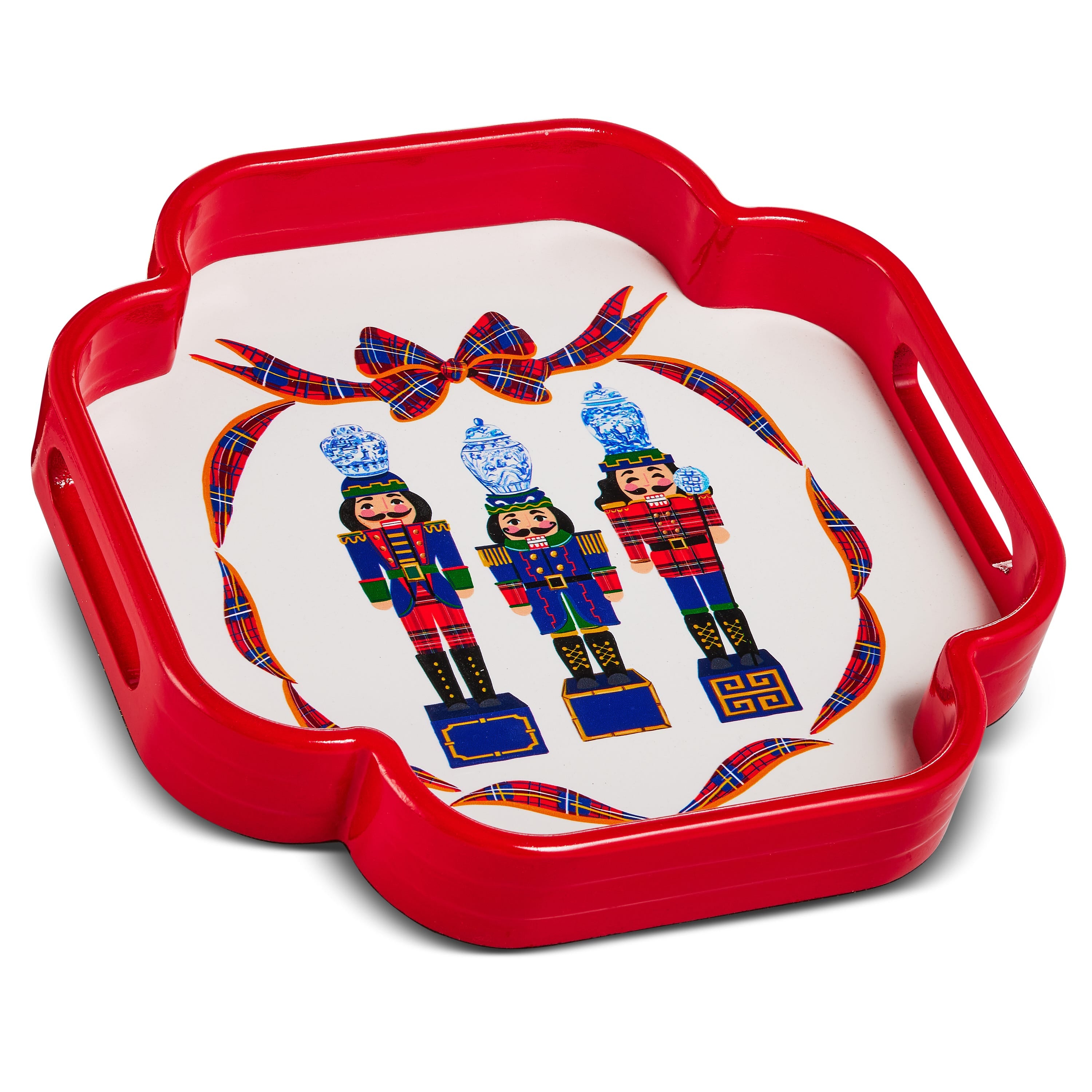 12 Red Nobel Nutcracker Tray - A. Dodson's