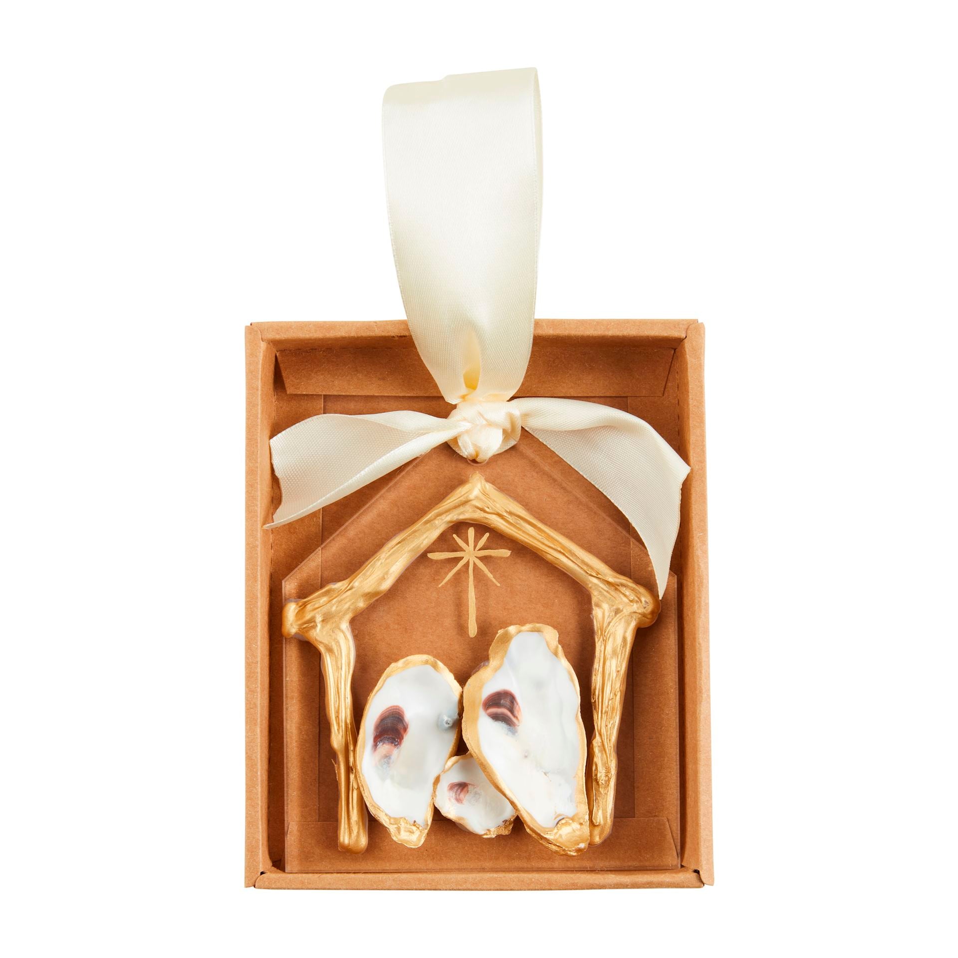 Oyster Nativity Ornament by Mud Pie
