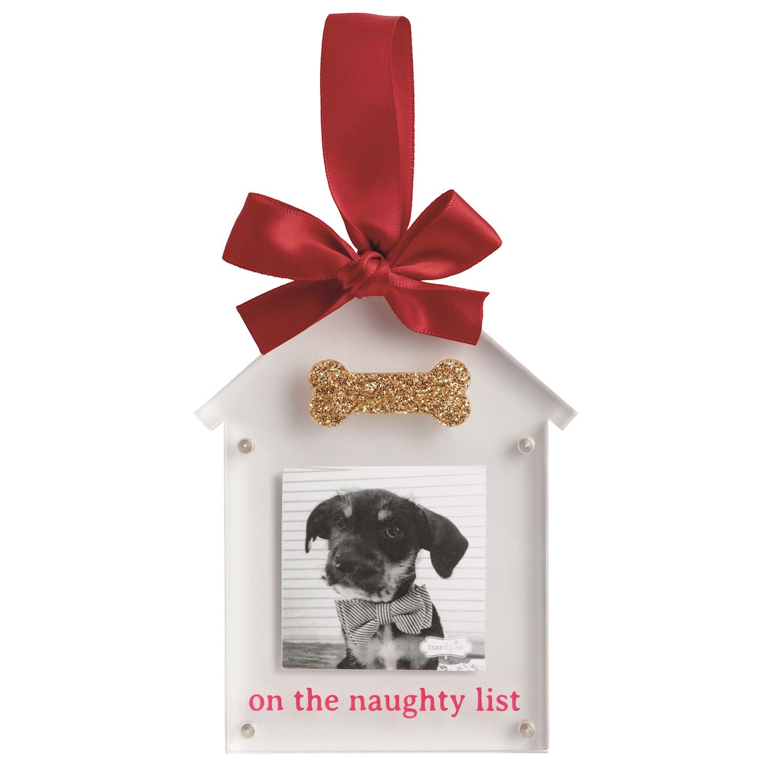 ACRYLIC BONE ORNAMENT FRAME By Mud Pie