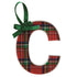 Initial Tartan Ornament By Mud Pie
