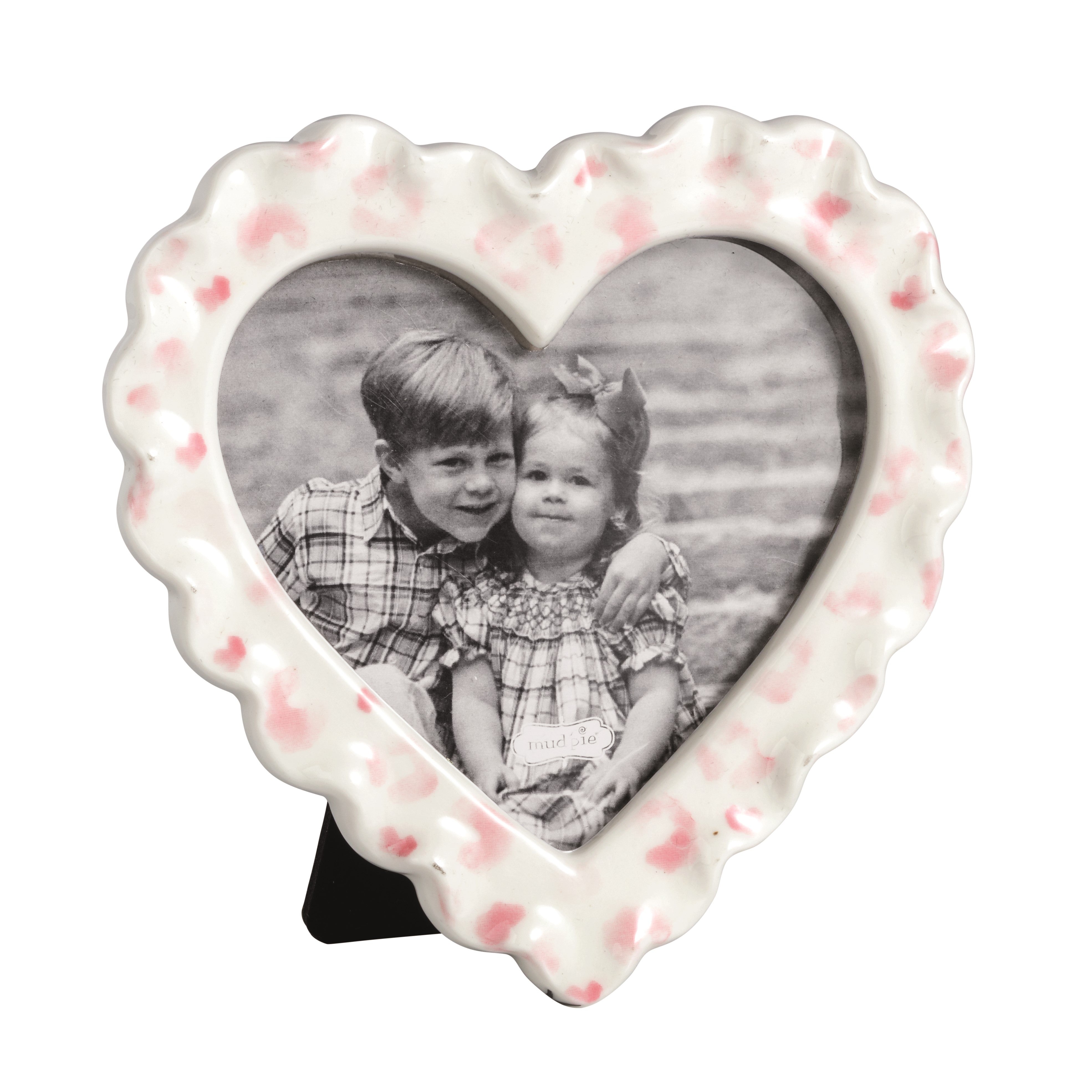 Pink Leopard Heart Frame