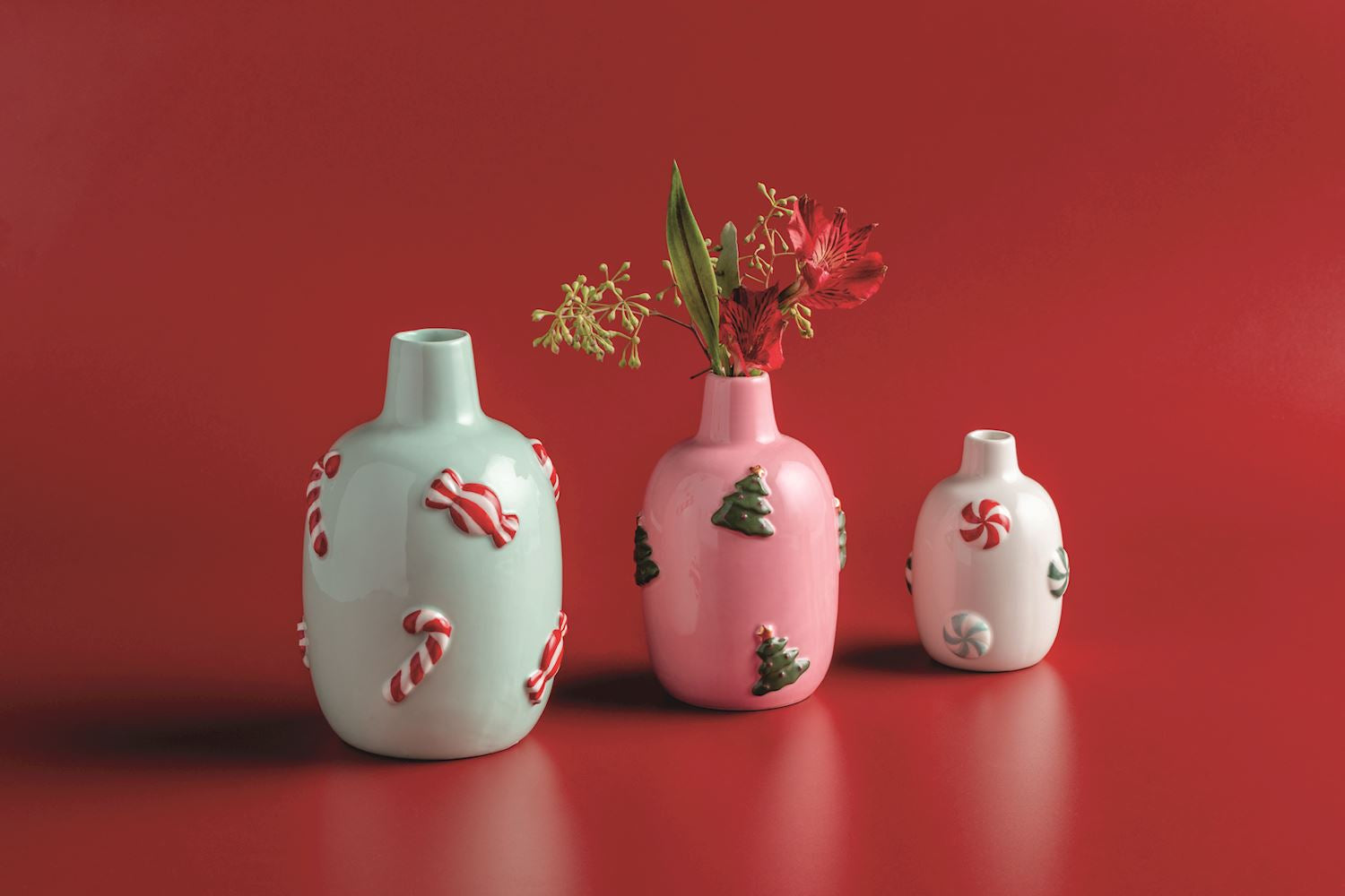 Candy Cane Christmas Icon Vase By Mud Pie