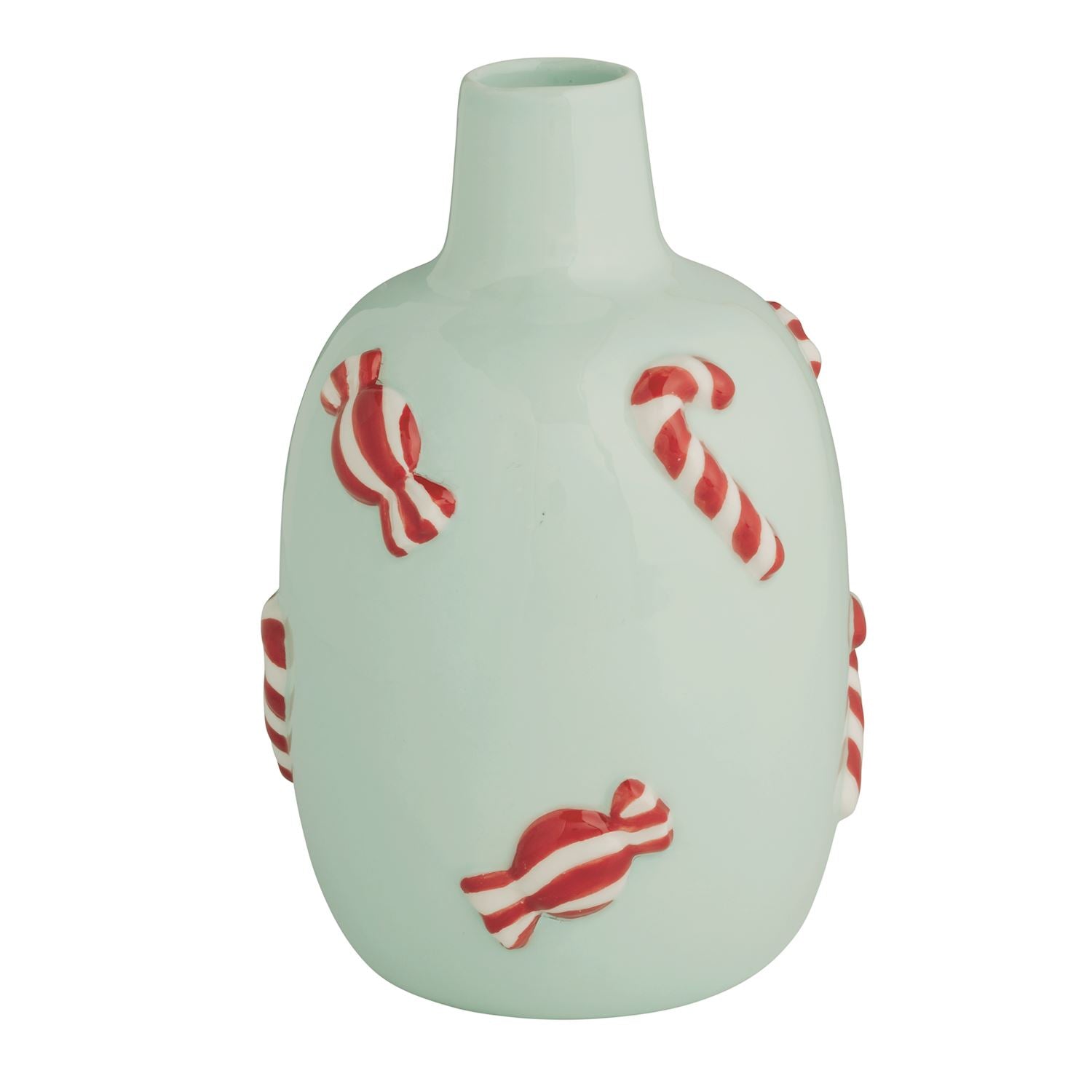 Candy Cane Christmas Icon Vase By Mud Pie