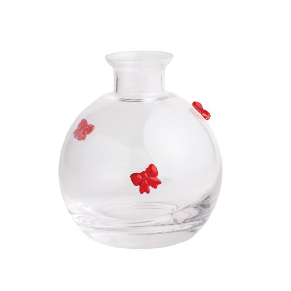 Glass Bow Bud Vase By Mud Pie