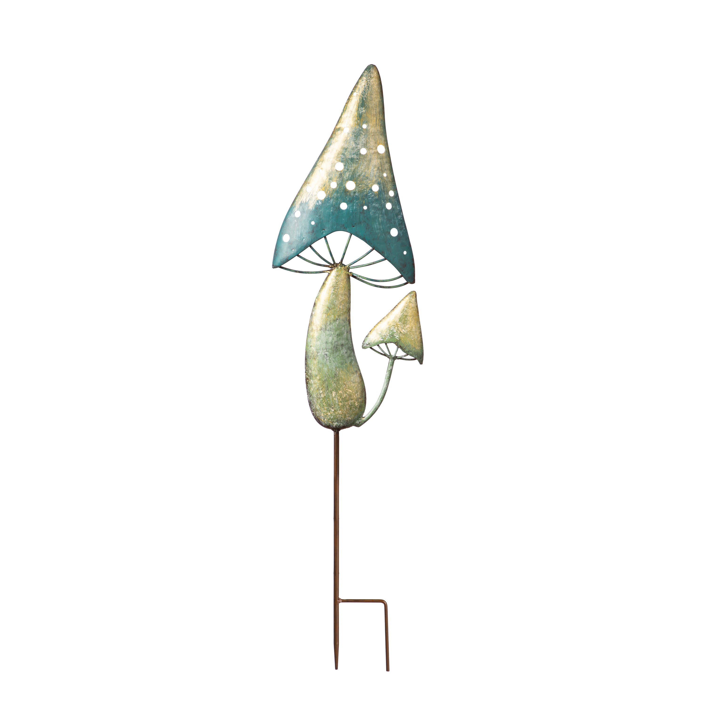 36"H Metal Garden Stake, Mystic Mushroom - 3 Colors