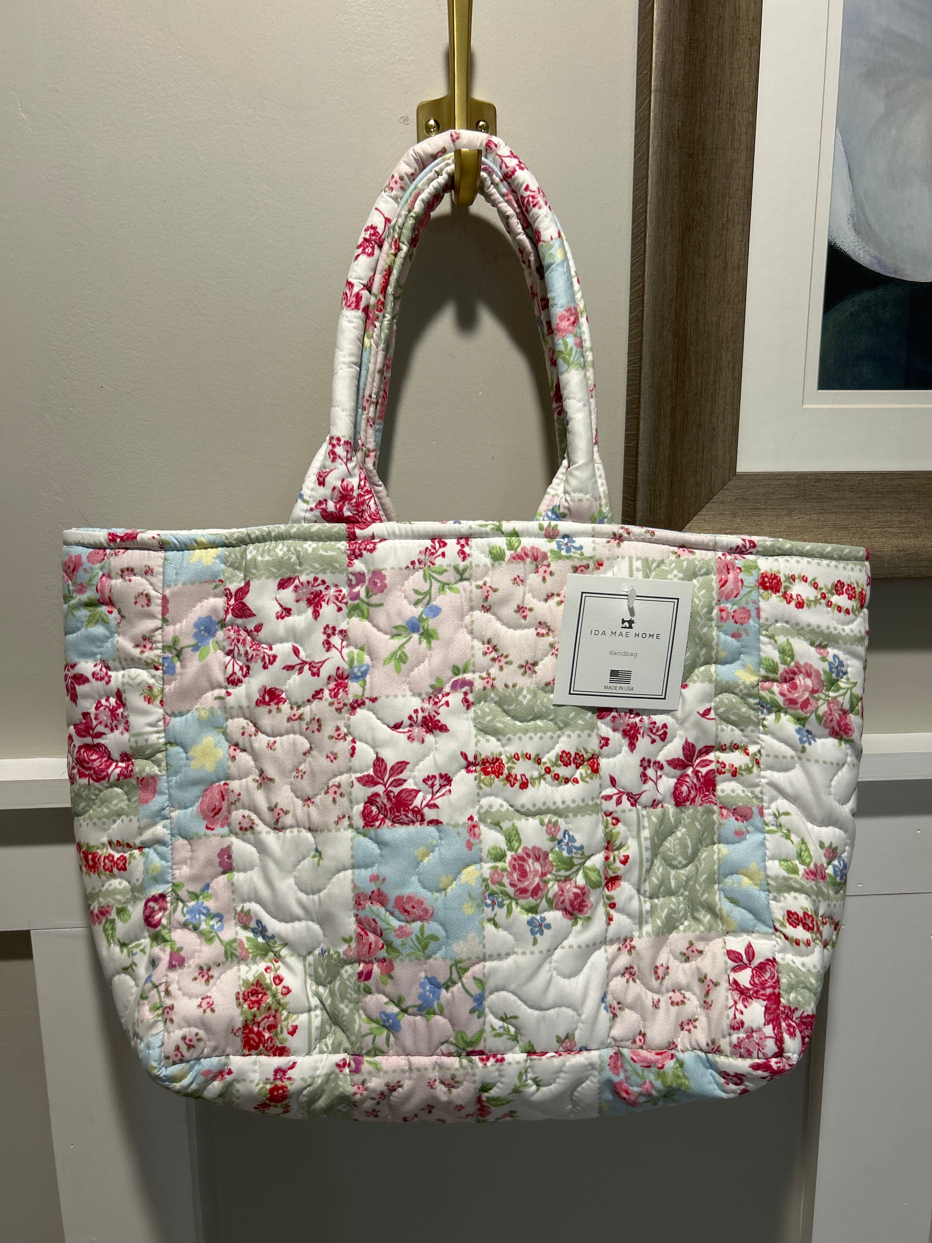 Ida Mae Gracie Patchwork Pastel Quilted Handbag