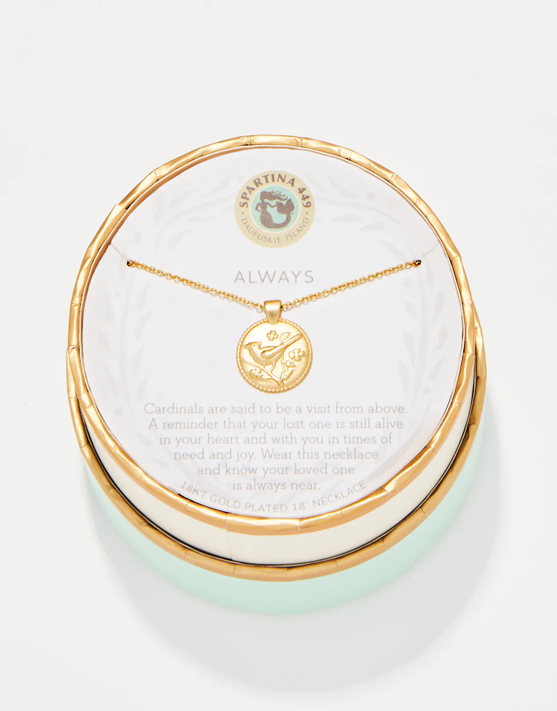 Spartina SLV Necklace 18" Always/Cardinal