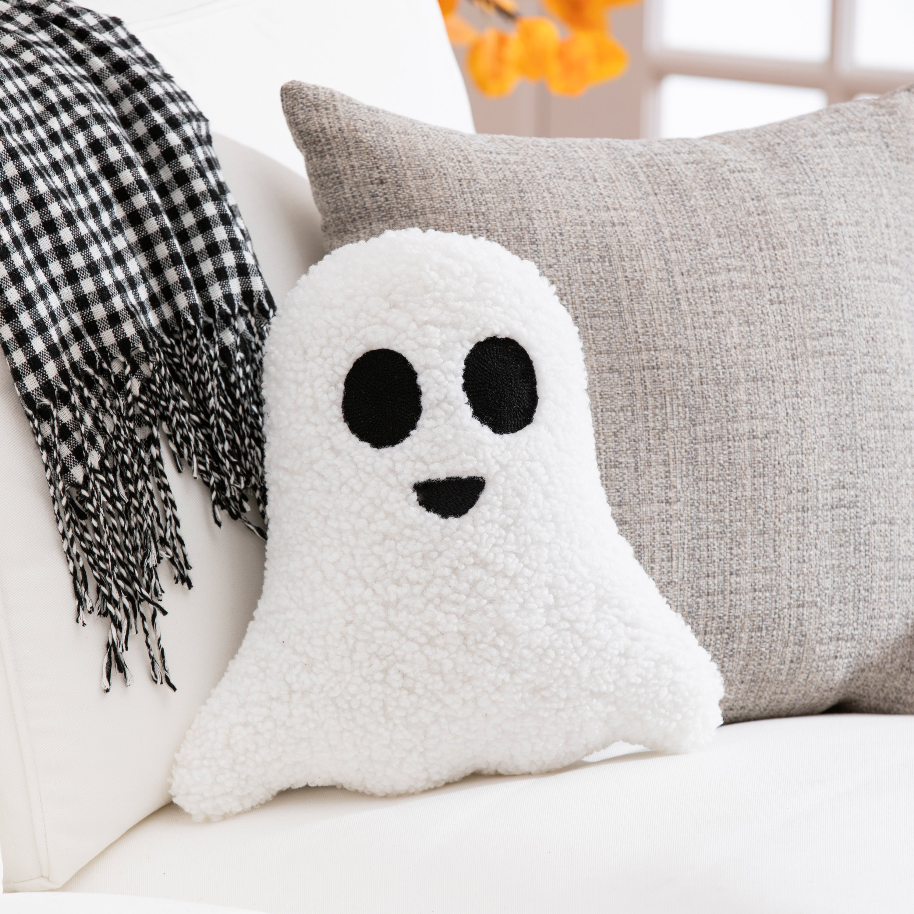 White Ghost Pillow - A. Dodson's