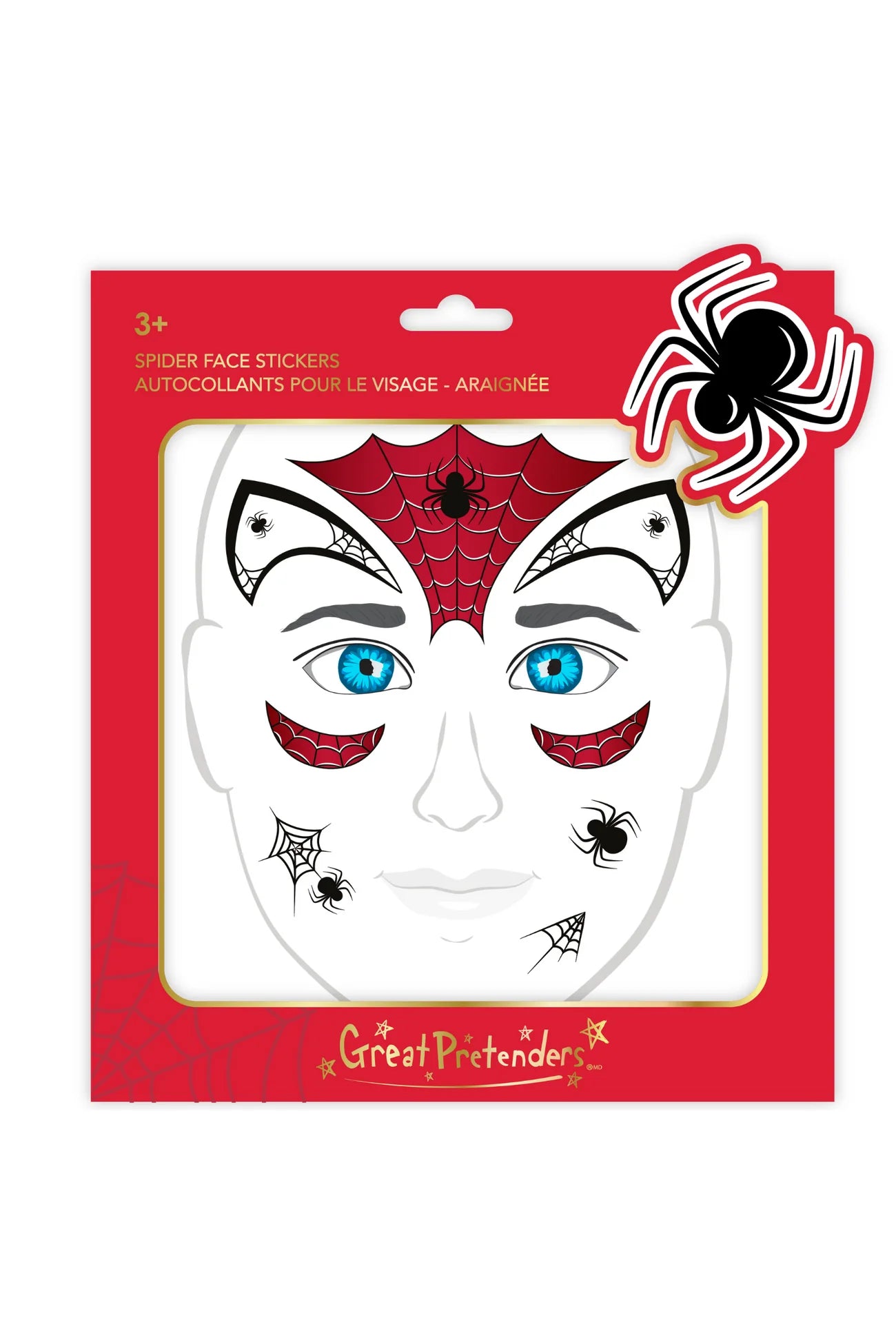 Spider Face Stickers - A. Dodson's