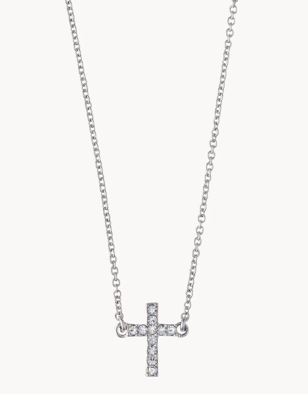 Spartina Sea La Vie Necklace 18" Have Faith/Cross Silver