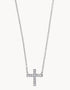 Spartina Sea La Vie Necklace 18" Have Faith/Cross Silver