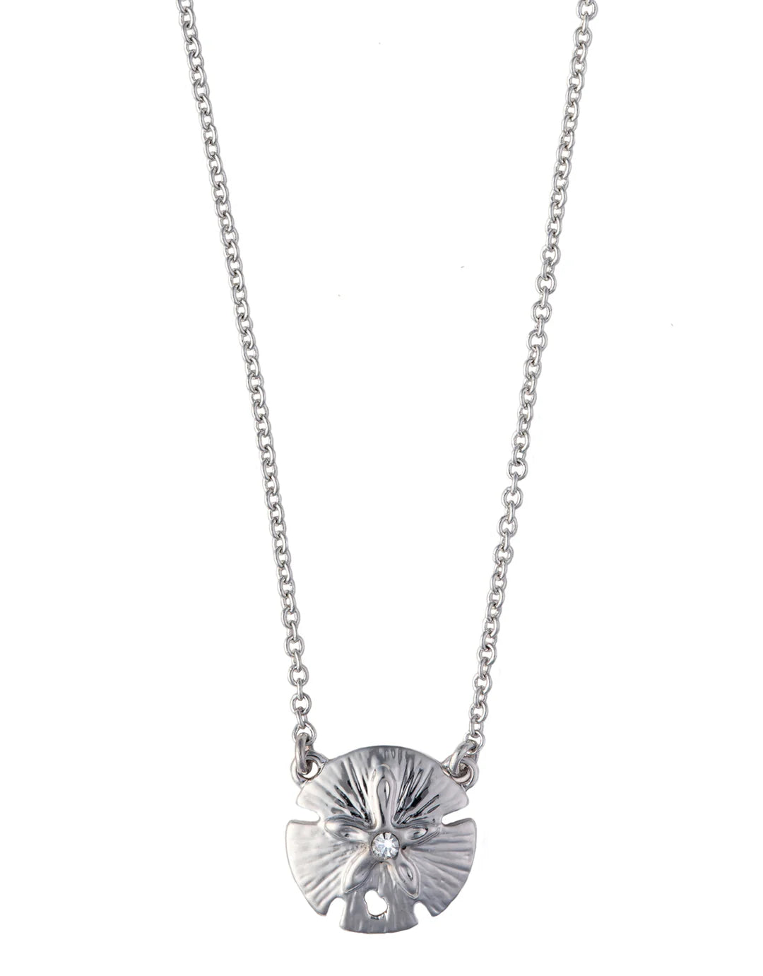 Spartina Sea La Vie Necklace 18" Sea Wonders/Sand Dollar Silver