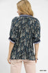 Josie Spring Burst Print V-Neck Top