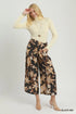 Livy Floral Dot Wide-Leg Pants