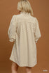 Nora Swiss Dot Ruffle Neck Babydoll Dress - Ecru - view 5