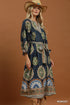 Susanne Abstract Print Belted Midi Dress
