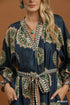 Susanne Abstract Print Belted Midi Dress