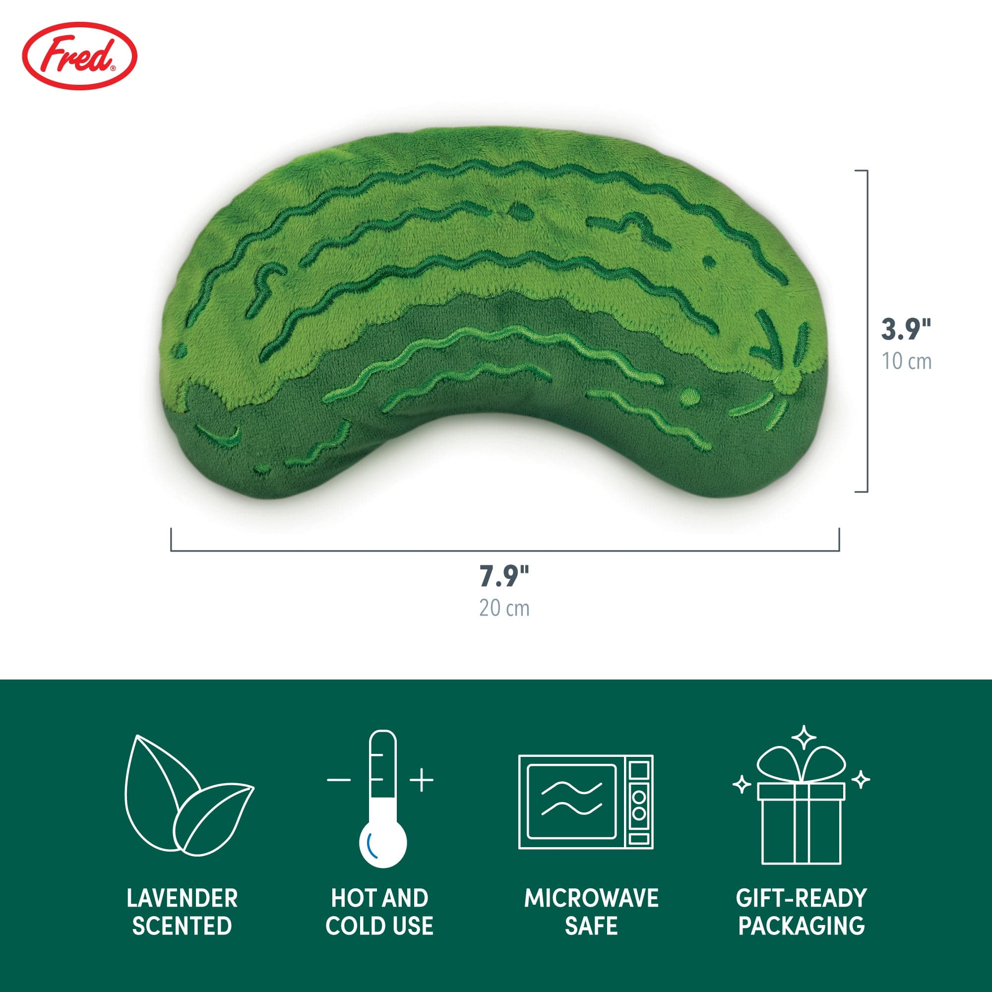 Dilly Dally Pickle Eye Pillow - Hot & Cold Comfort Pack by Fred