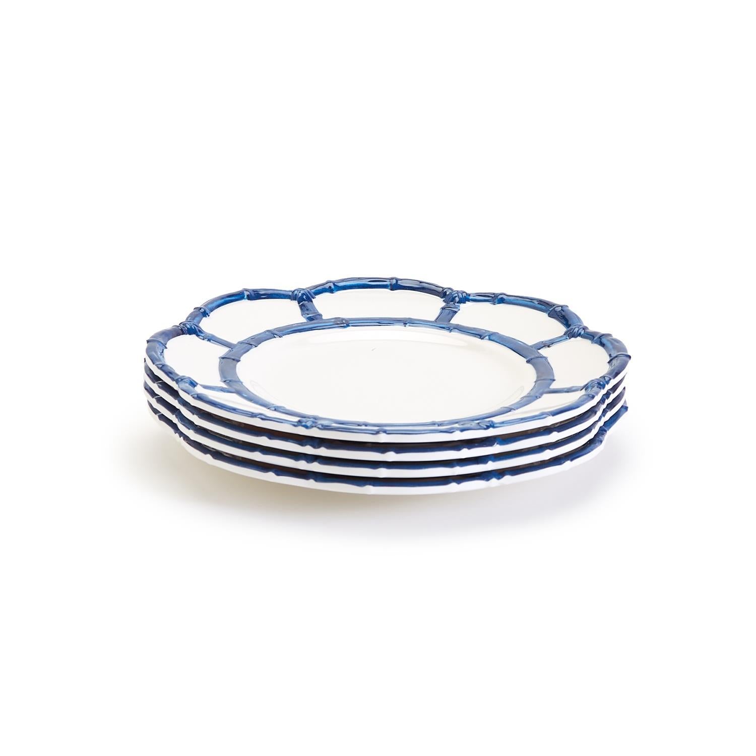 Blue Bamboo Touch Salad / Dessert Plate