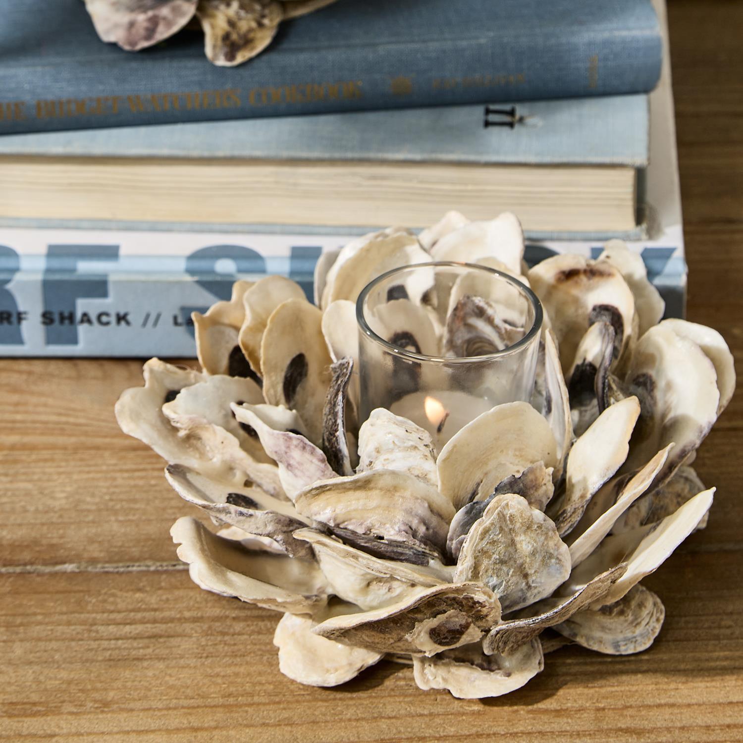 Oyster Votive /Tealight Candleholder