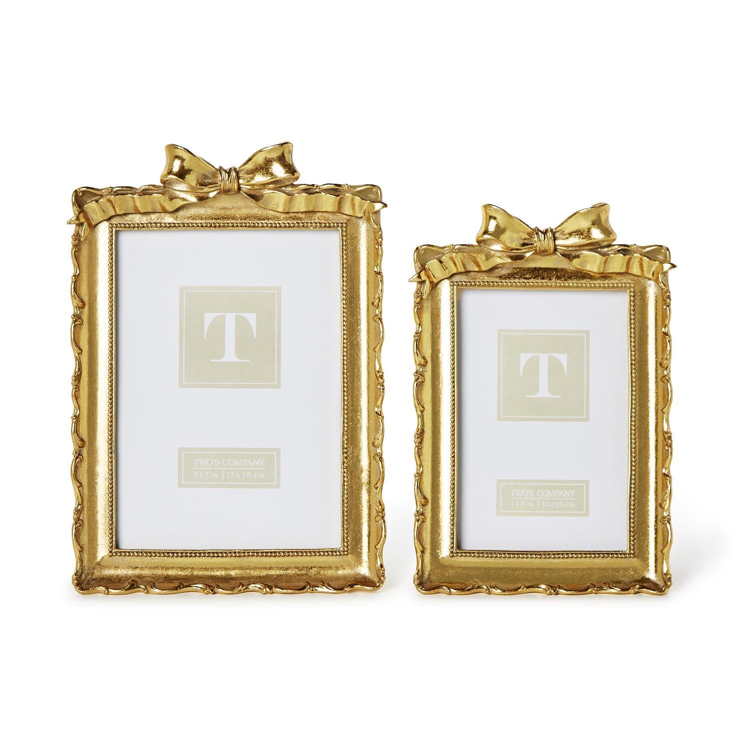 Gold Frames with Accent Bow 2 Sizes