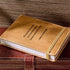 Leather Flip Notebook with Embossed Saying