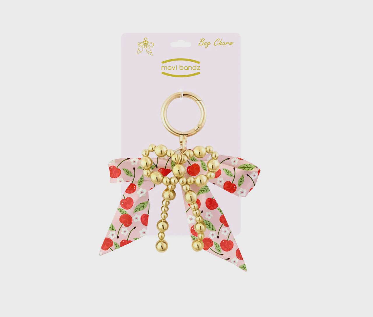 Mavi Bandz Cherries Bag Charm