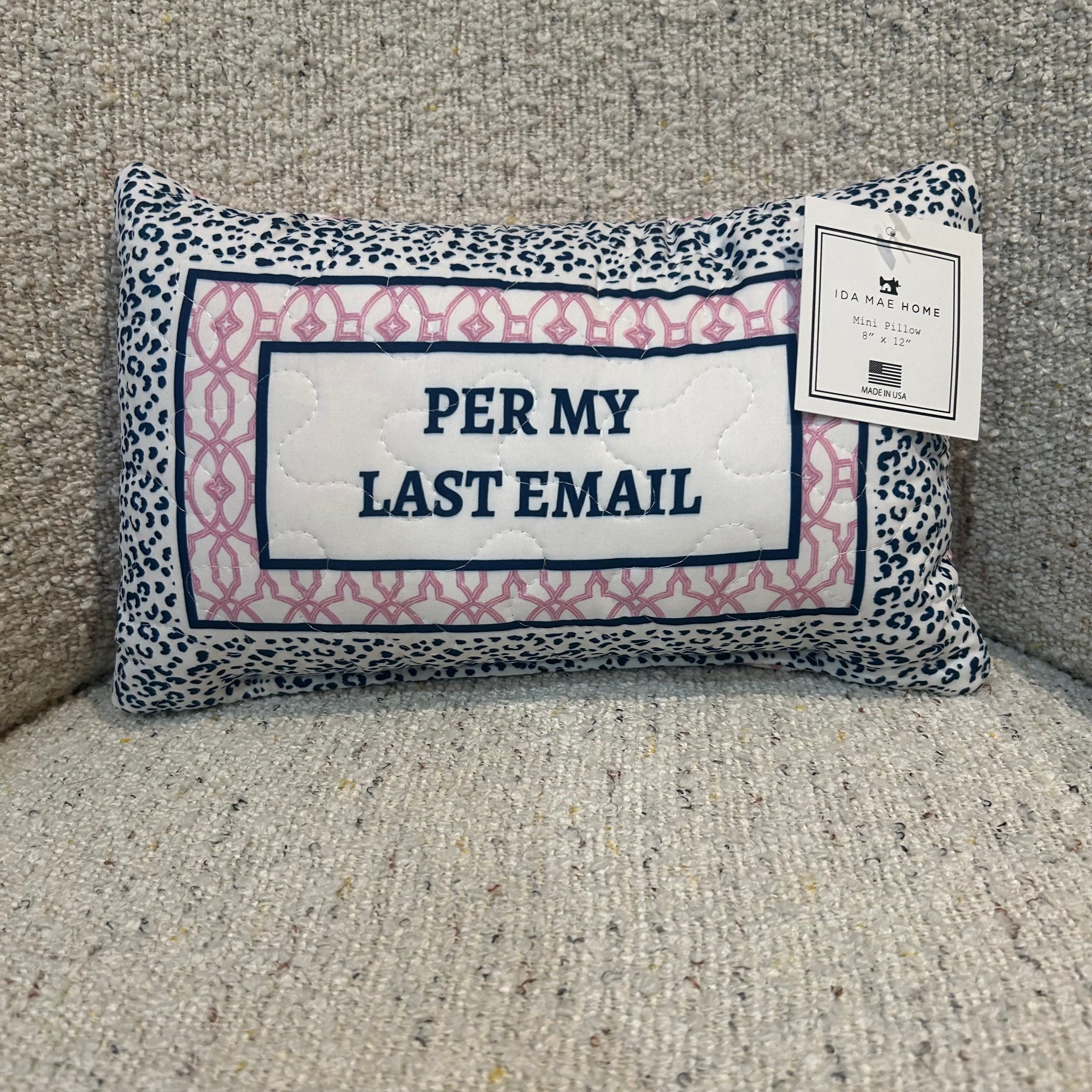 Ida Mae 8x12 and 8x8 Quilted Pillow