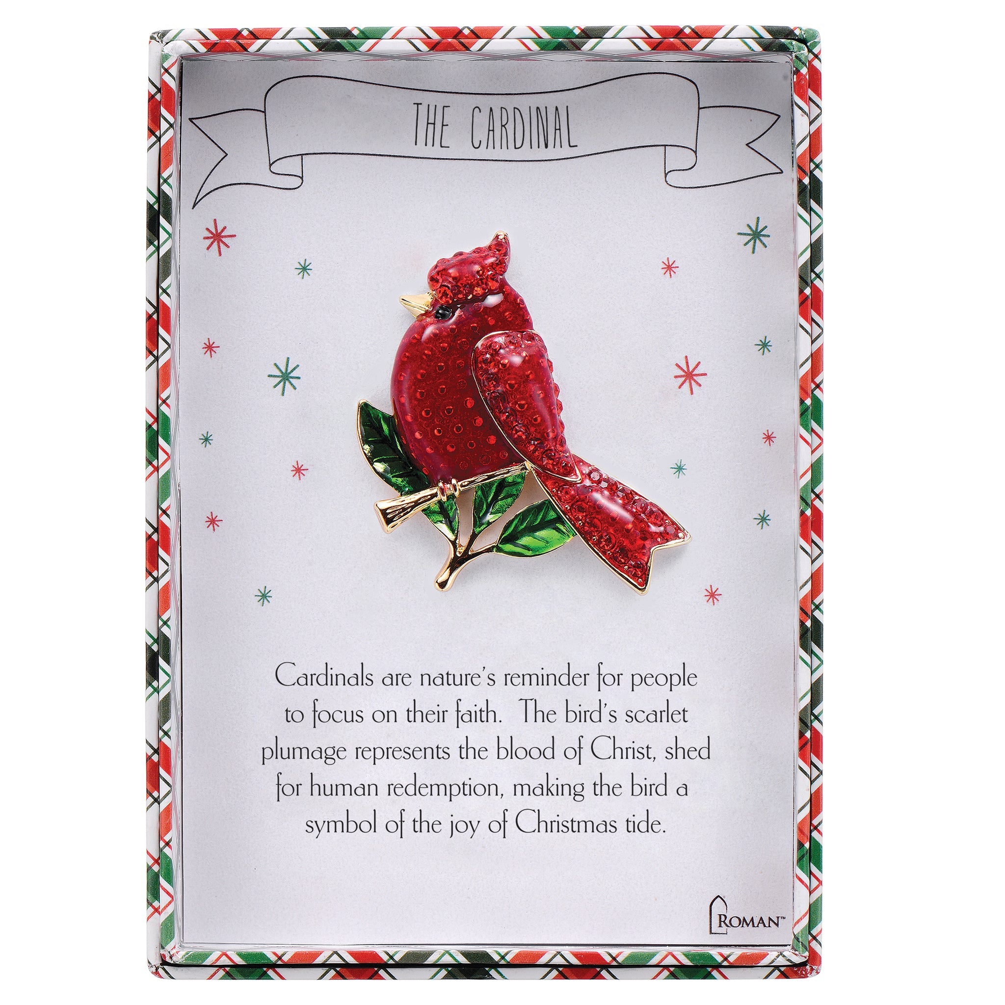 Roman Cardinal of Faith Christmas Pin