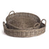 NORMANDY EXTRA LARGE LOW ROUND BASKETS, SET OF 2