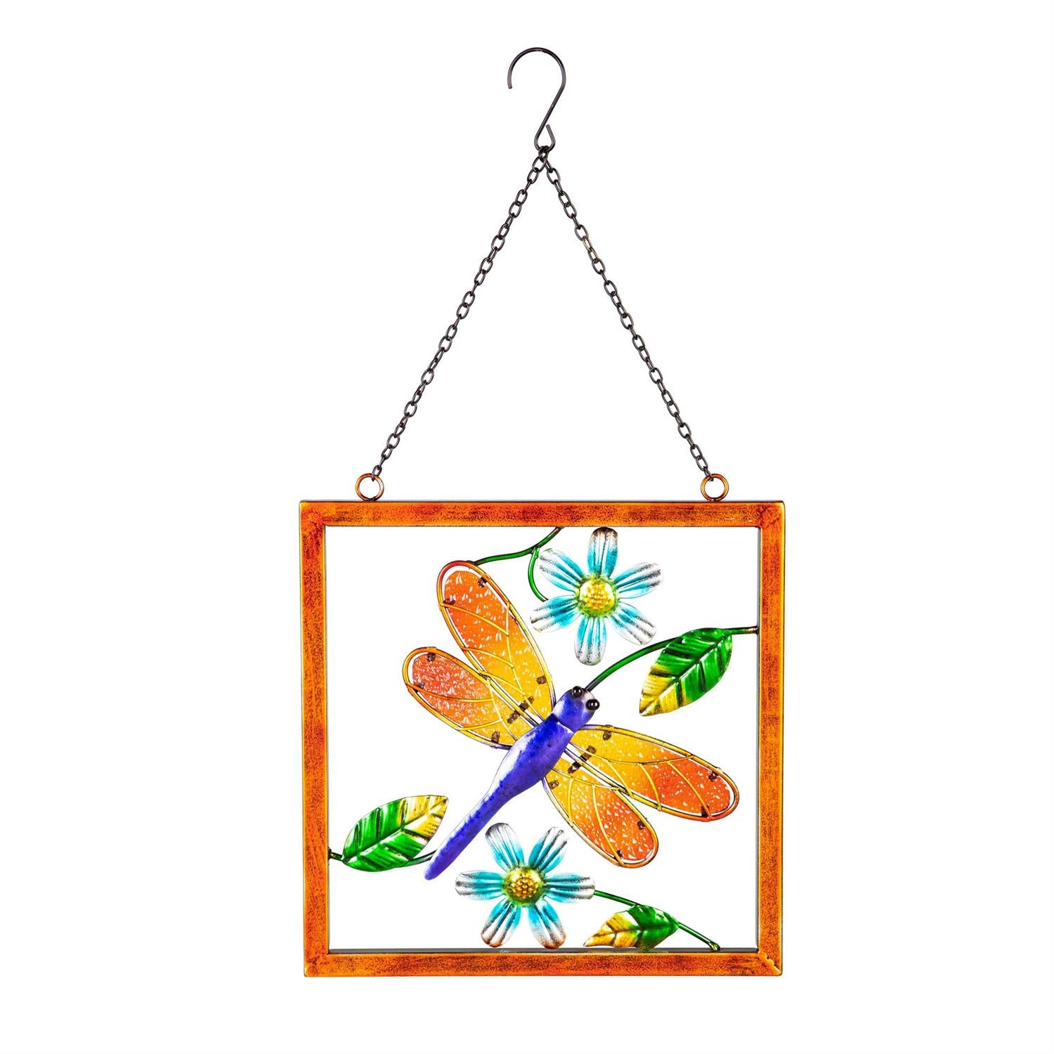 Pollinator Garden Indoor Wall Décor, Metal with Chain