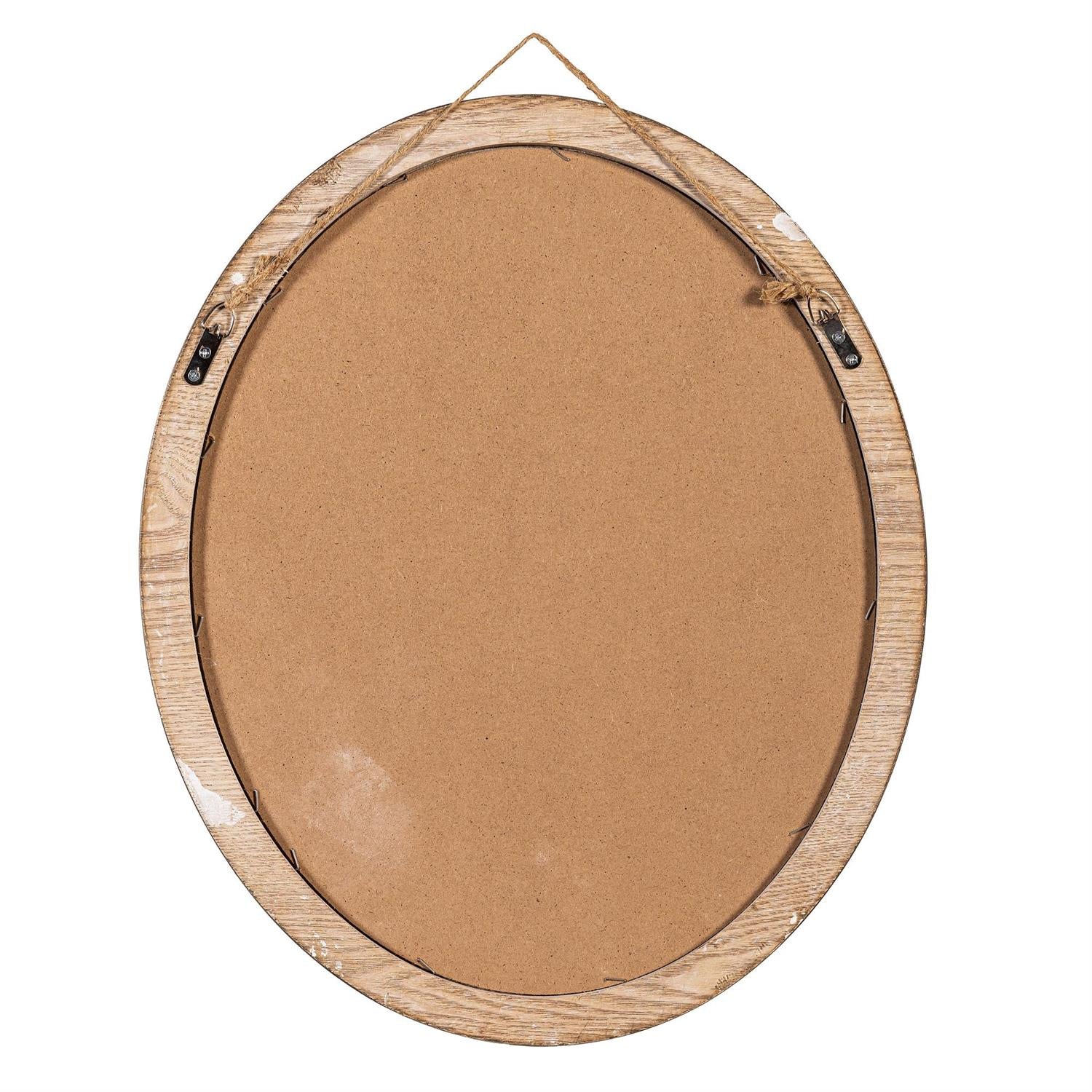 Wall Decor, Rabbit Portrait in Round Gold Decorative Frame