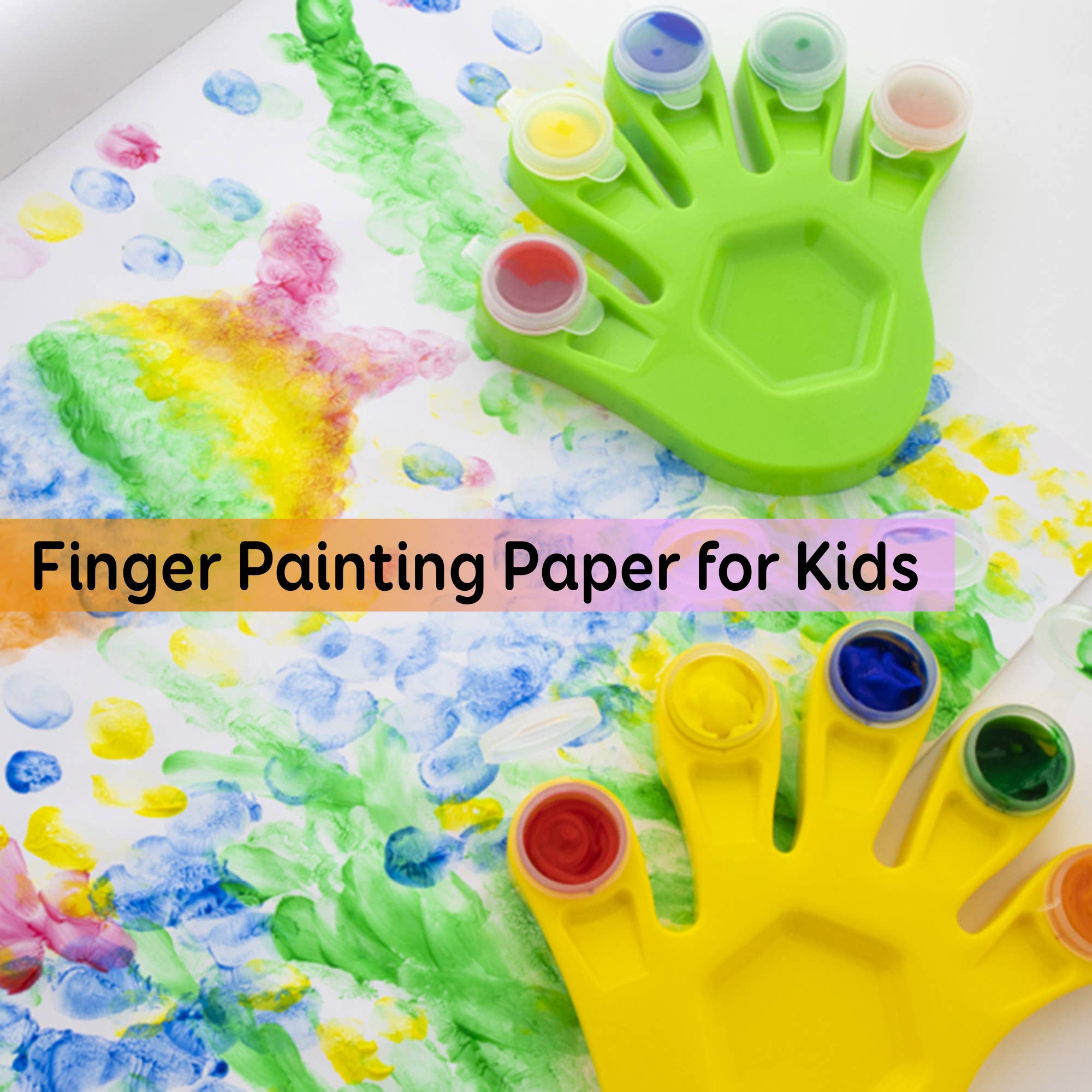 Finger Paint Paper Pad, Glossy, 16 x 12 In, 20 Sheets