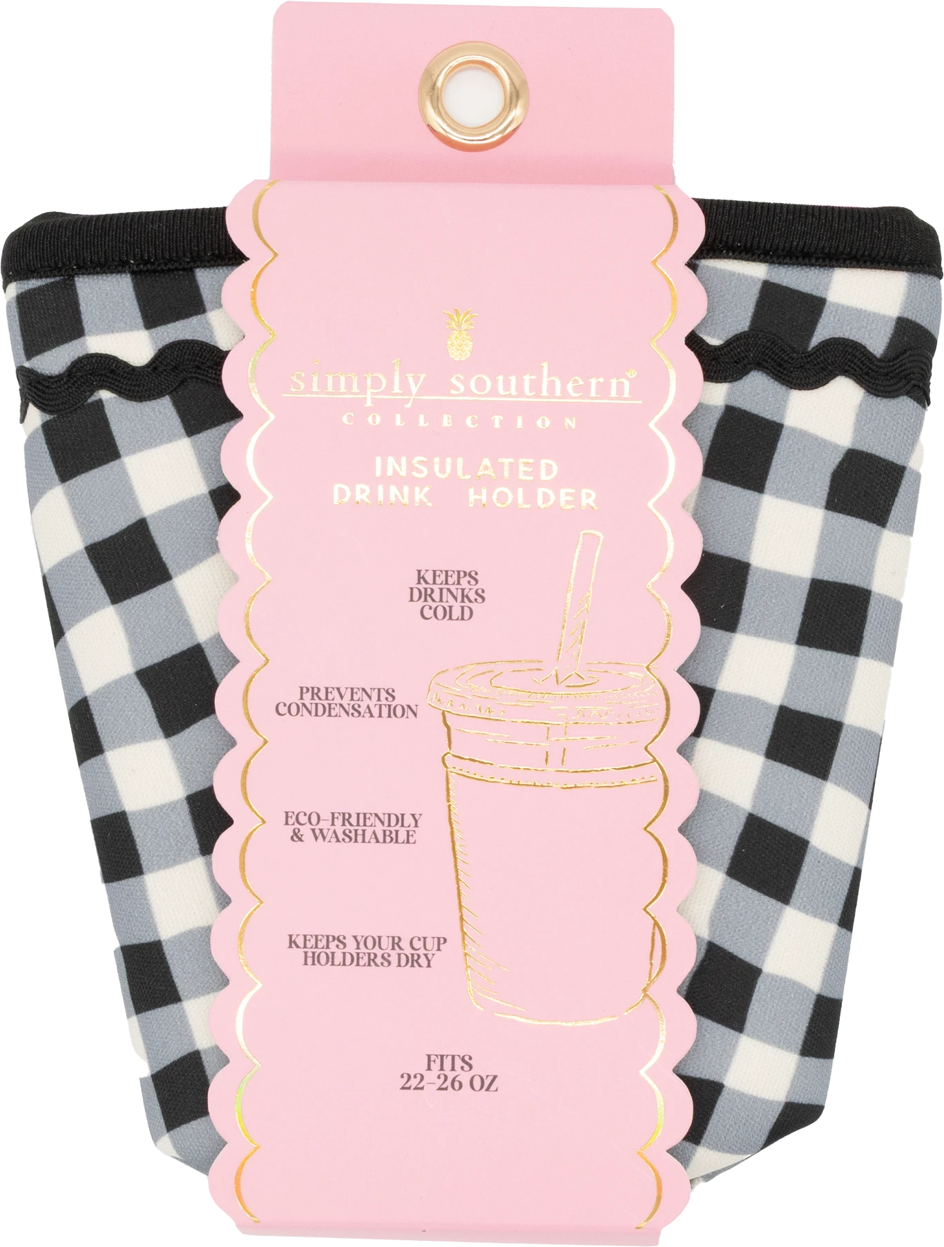 Simply Southern Insulated Drink Sleeve - Buffalo Check by Simply Southern
