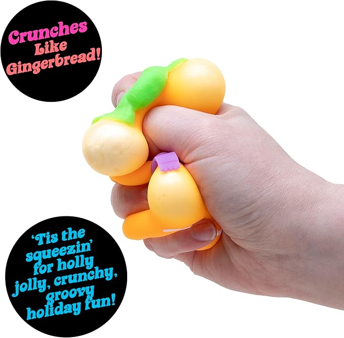 NeeDoh Squishmas Ginger Glowman - Christmas Squeeze Toy
