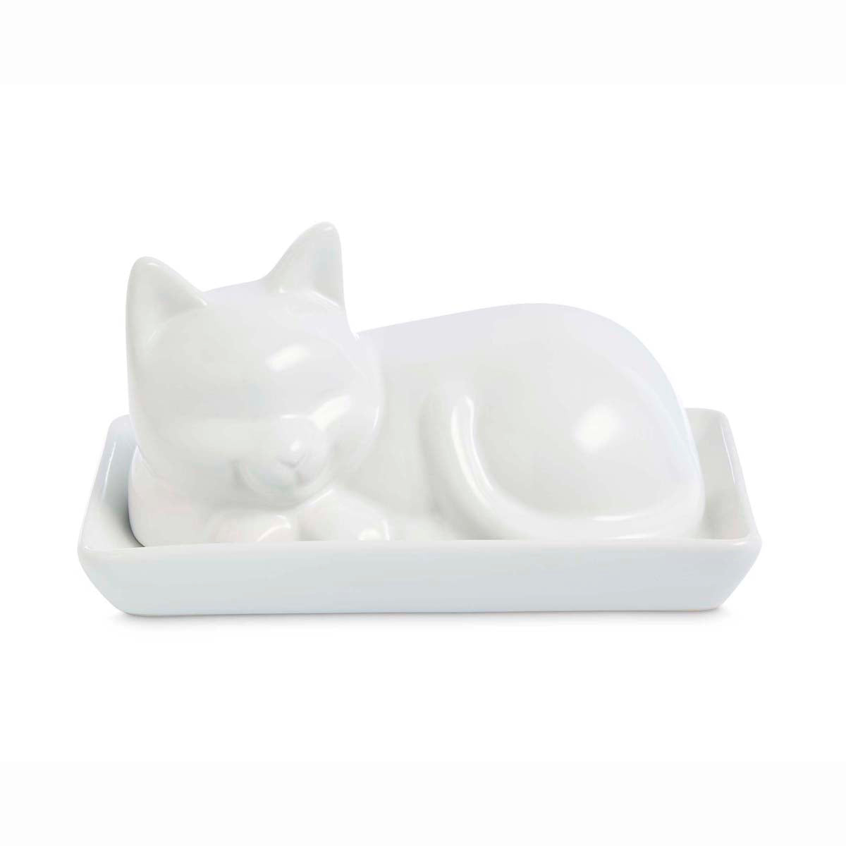 Cat Butter Dish with Lid