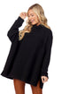 Freddie Ribbed Sweater Black By Mud Pie