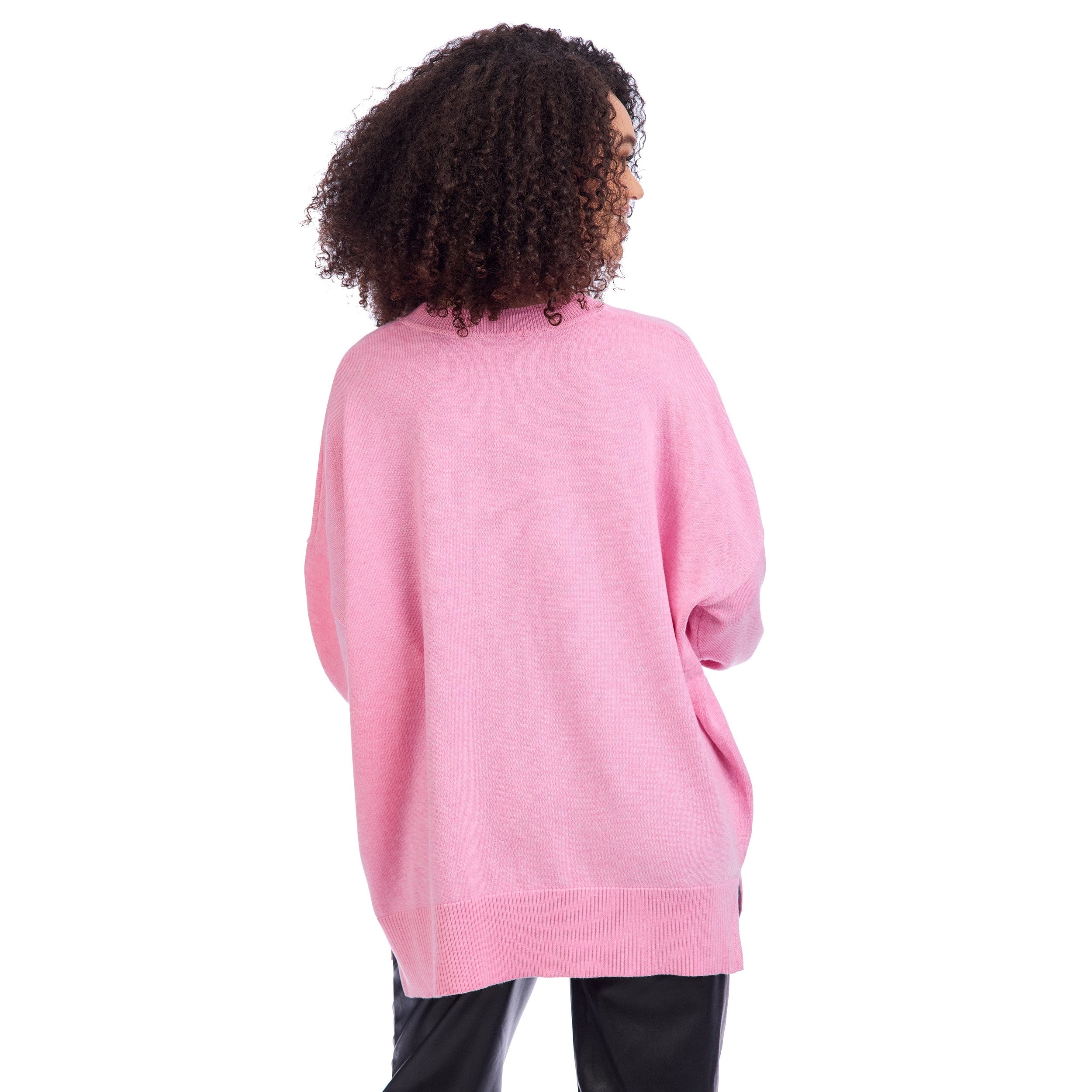 Pink Holiday Sparkle Sweater By Mud Pie