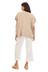 Tan Rigsby Scallop Sweater
