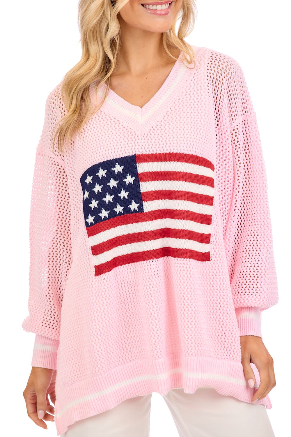 Blush Americana Sweater